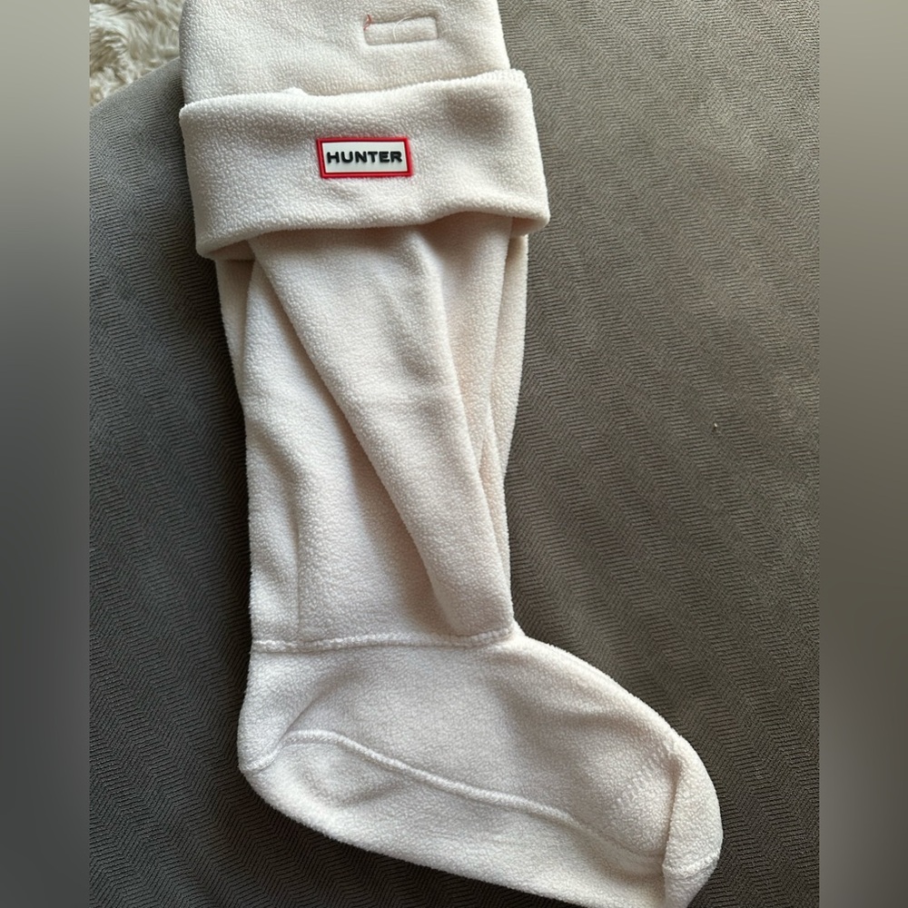 Hunter boots. With fleece boot socks. - Picture 3 of 6
